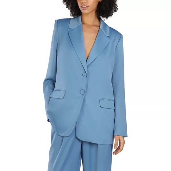 NWT! BAR III x Nicole Williams English Oversized Boyfriend Style Blazer Jacket - Picture 2 of 8